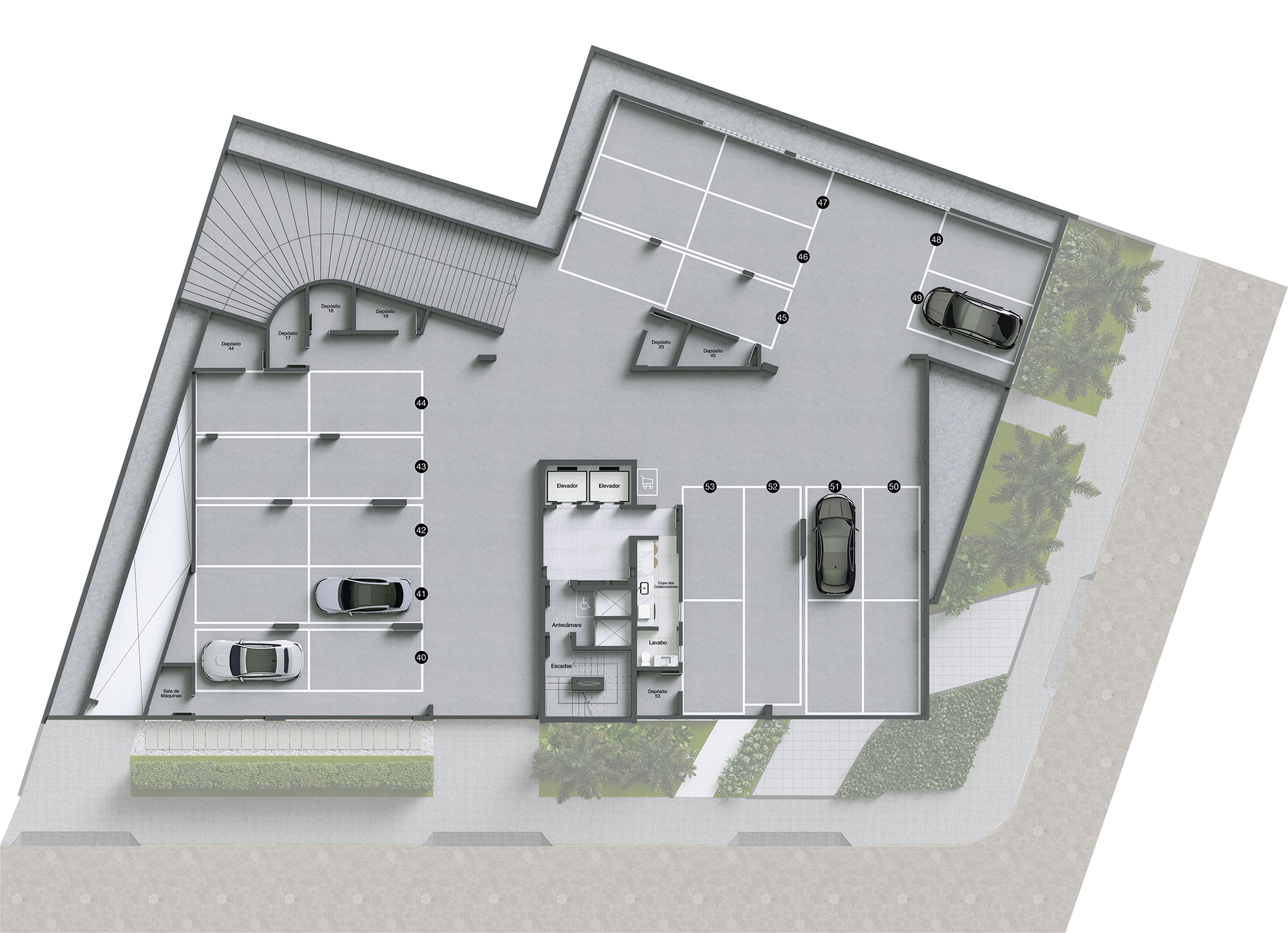 Mar di Arienzo Residencial — 2º pavimento de garagem