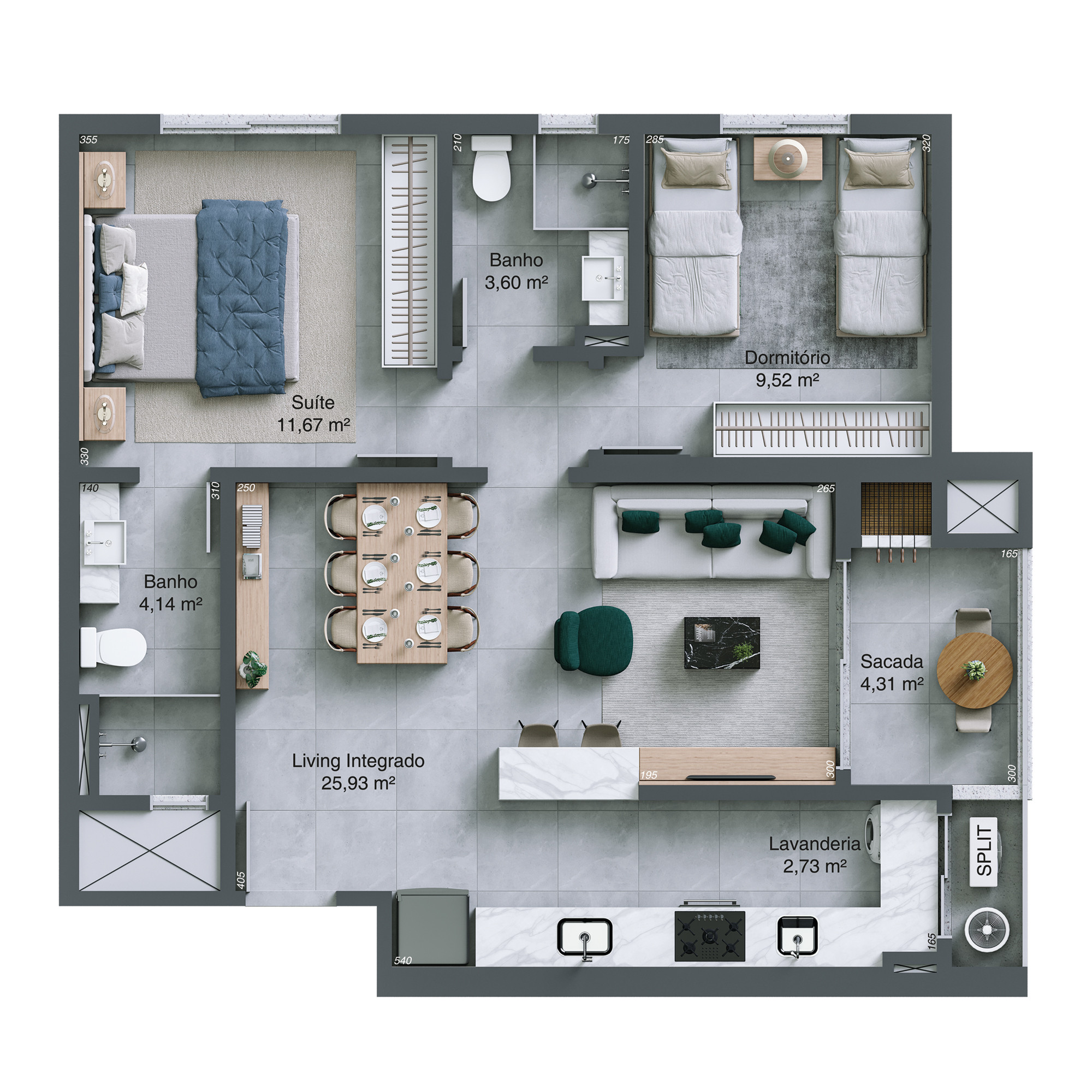 Pineto Residencial — Apartamento tipo - Final 01