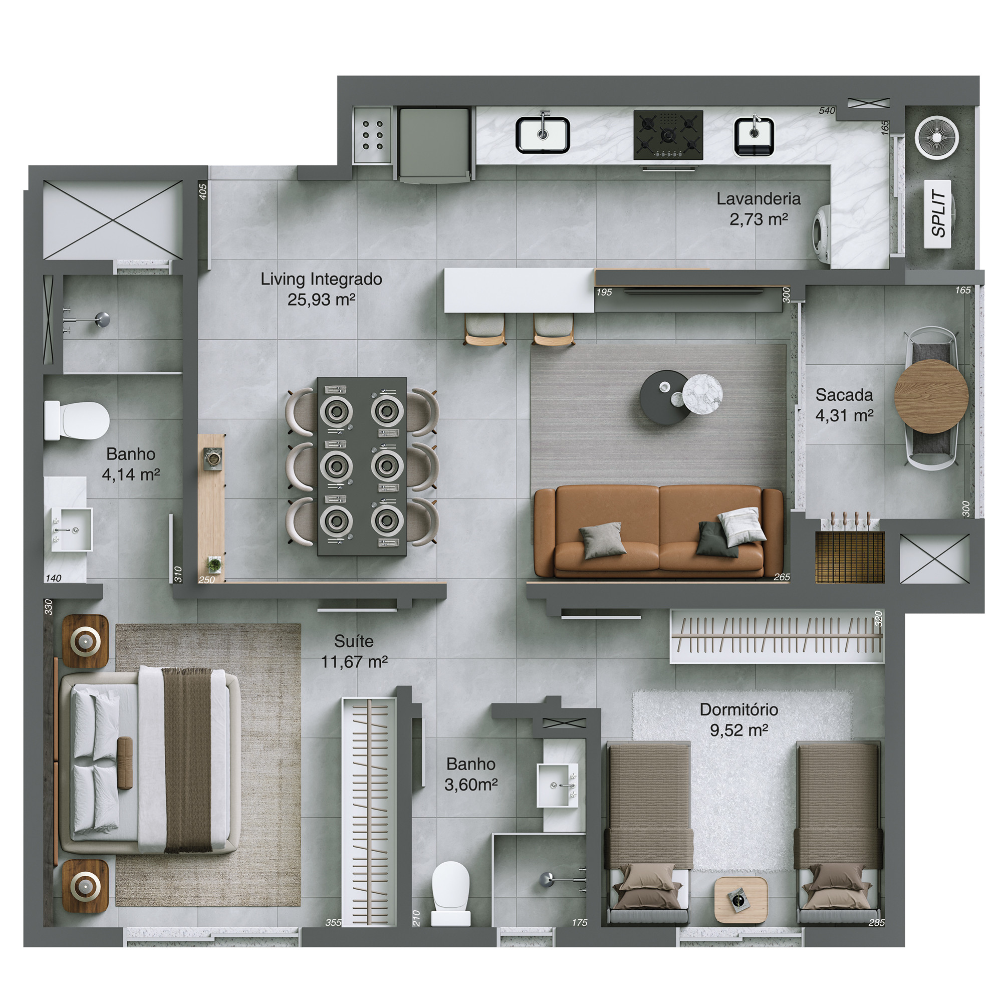 Pineto Residencial — Apartamento tipo - Final 02