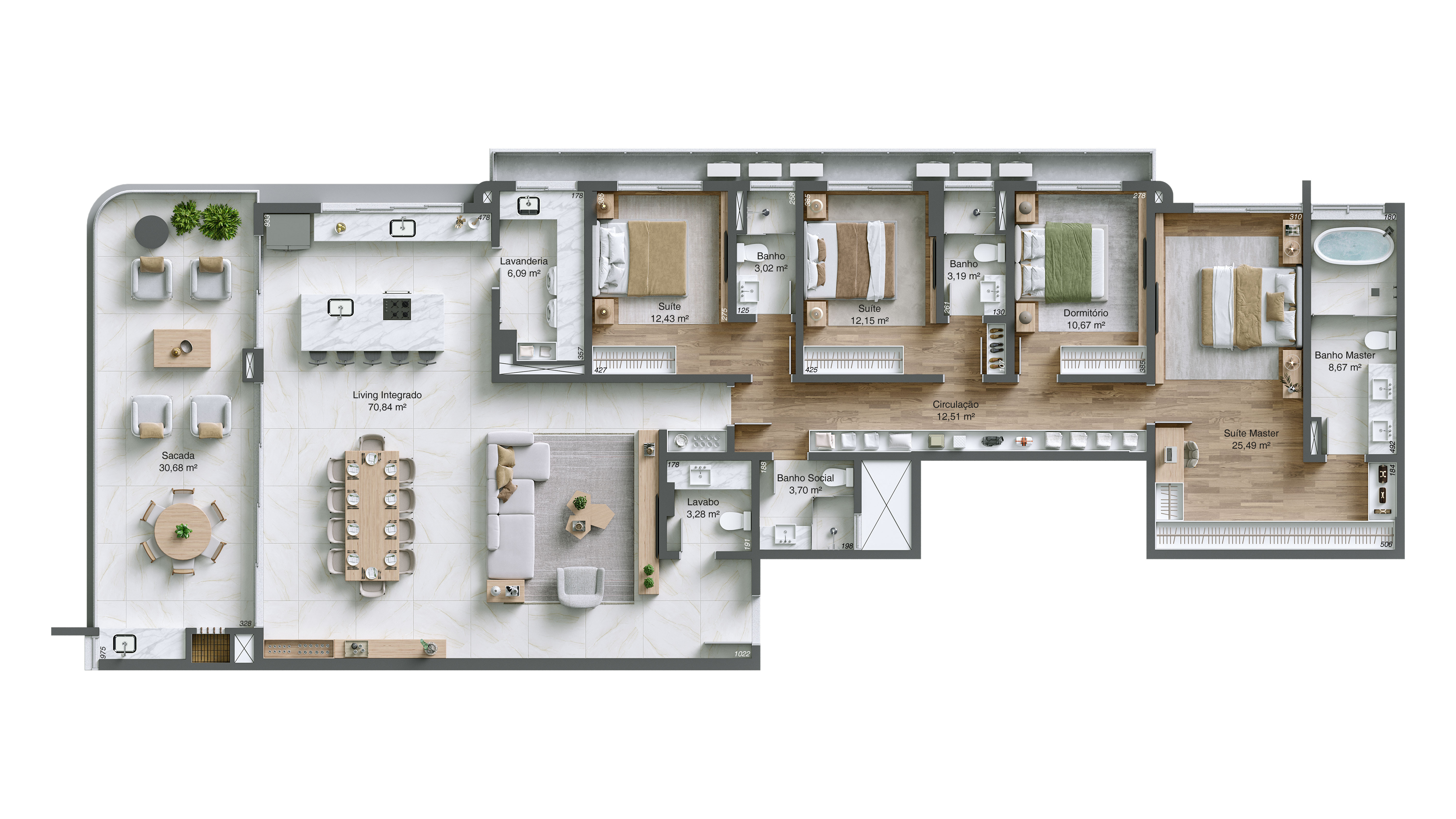Monte Leone Residencial — planta apartamento tipo final 02