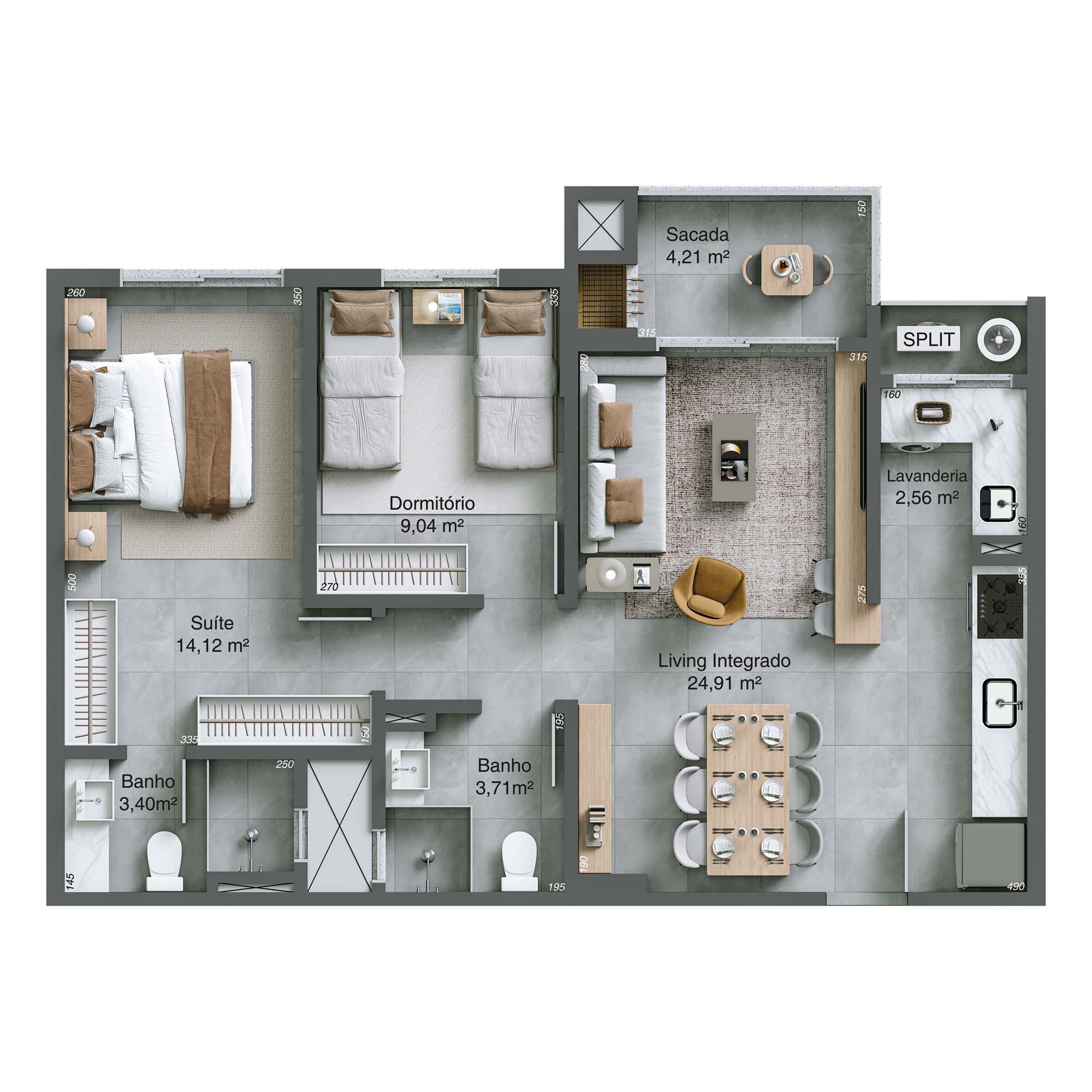 Pineto Residencial — Apartamento tipo - Final 03