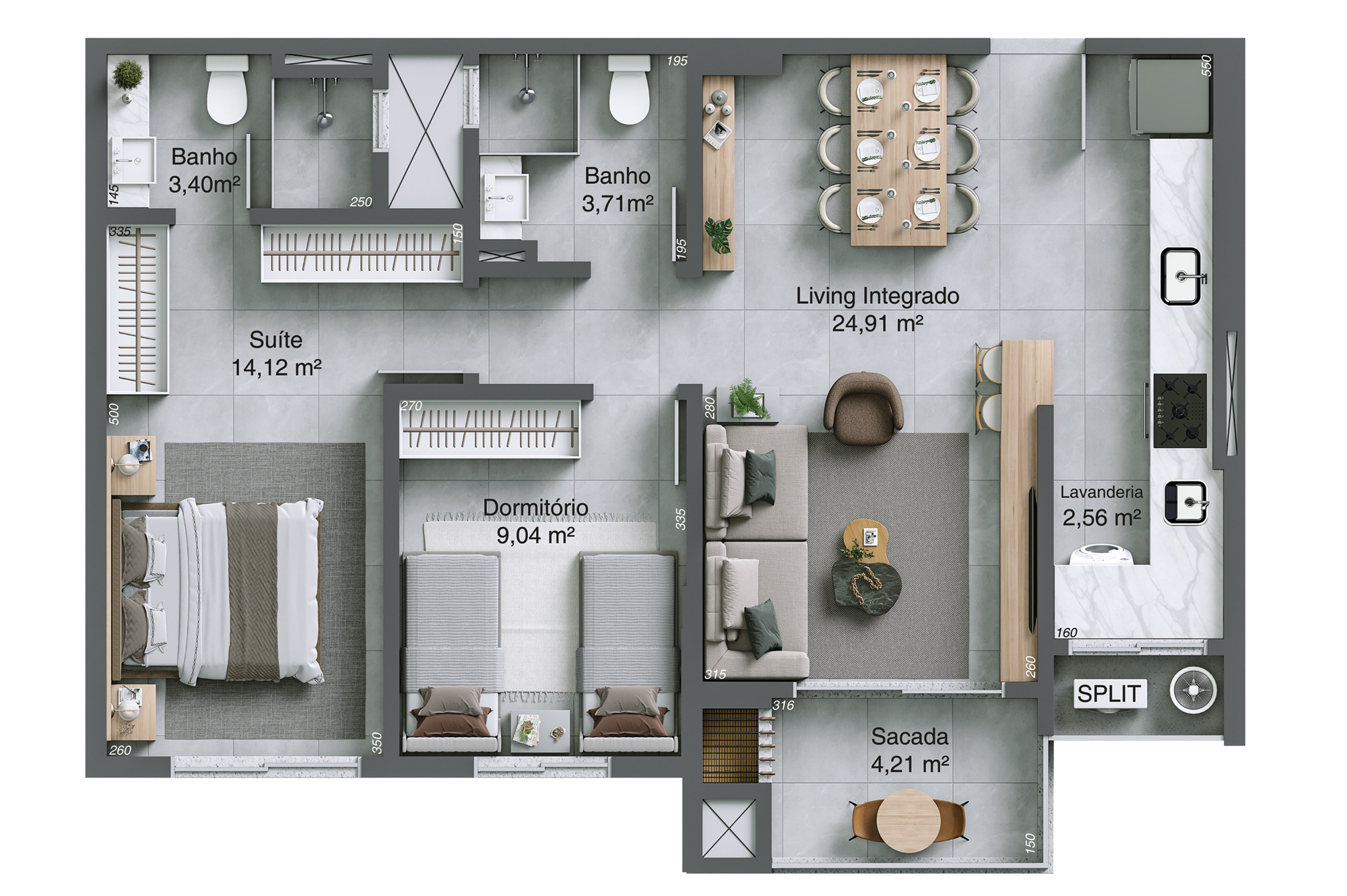 Pineto Residencial — Apartamento tipo - Final 04