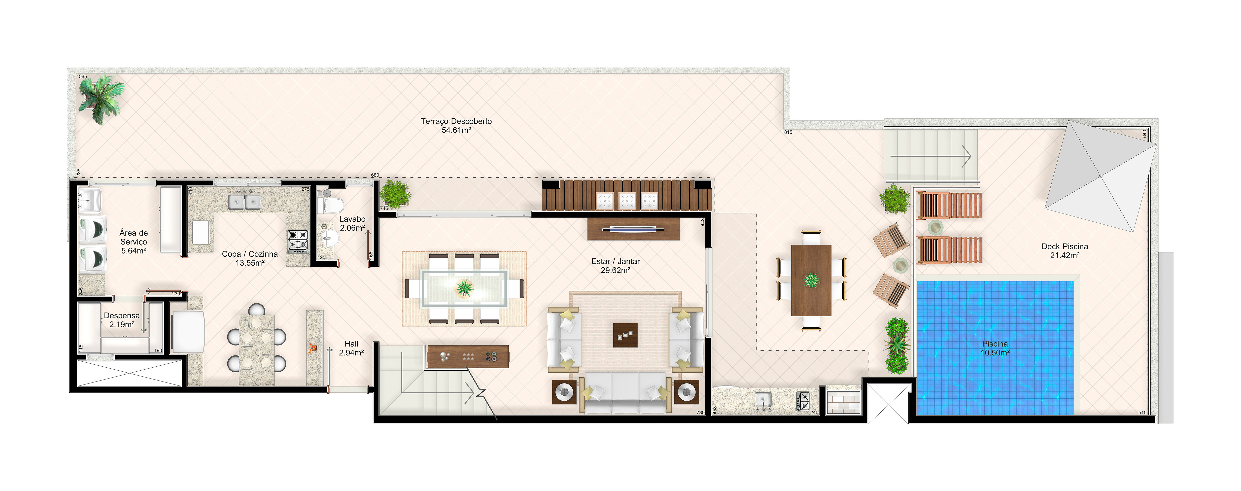 Calliano Residencial — cobertura inferior, final 2 (final 1 rebatida)