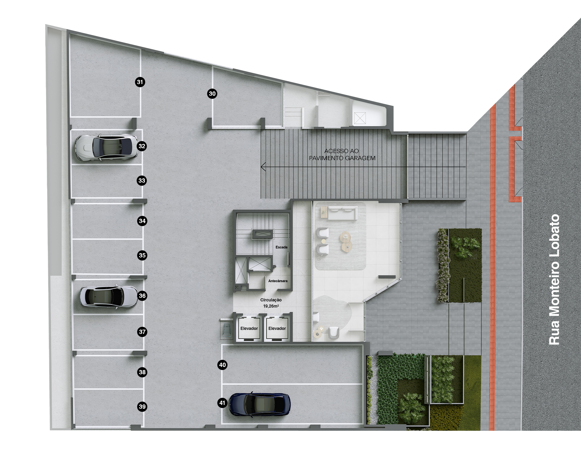 Thiene Residencial — garagem