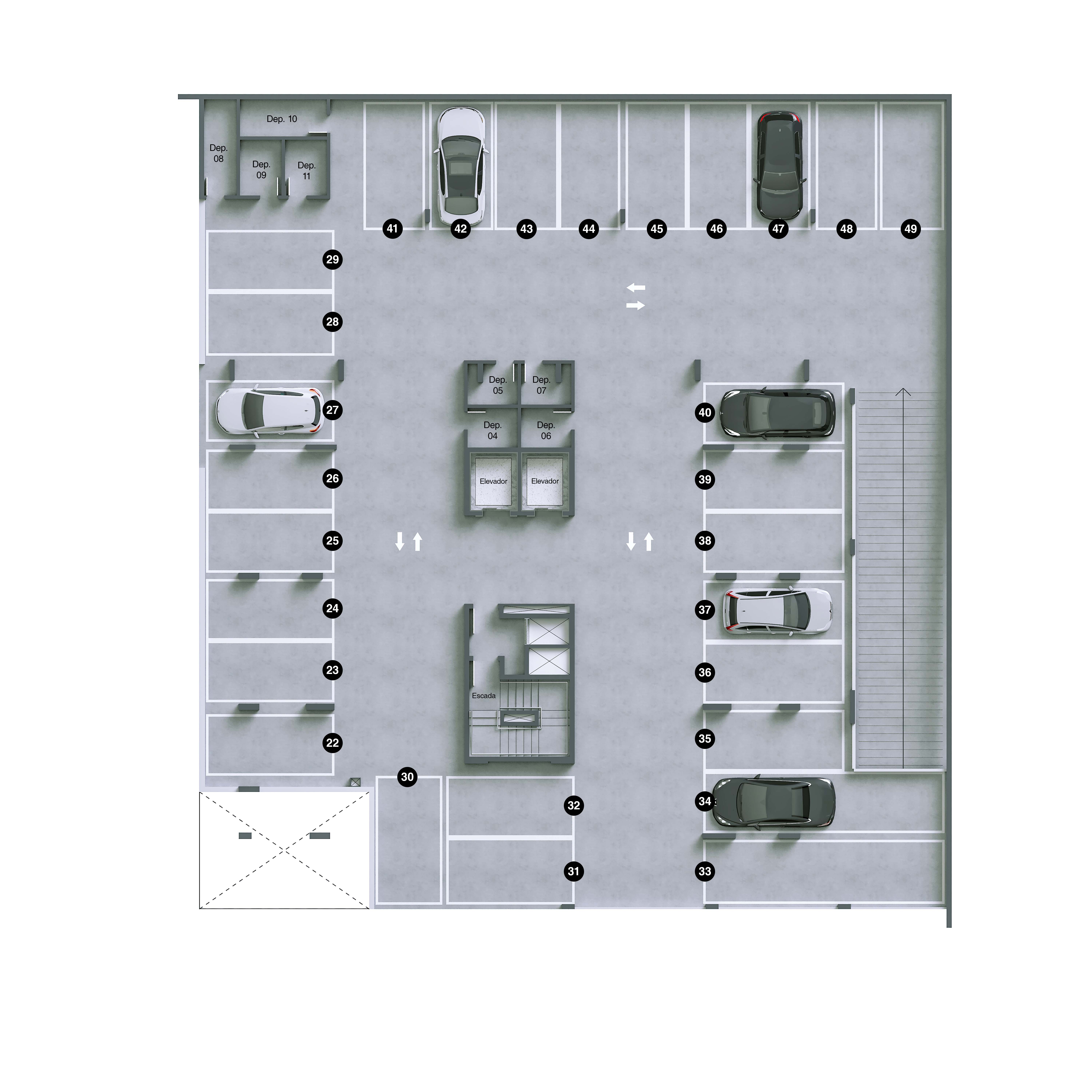 Mar di Atrani Residencial — Garagem