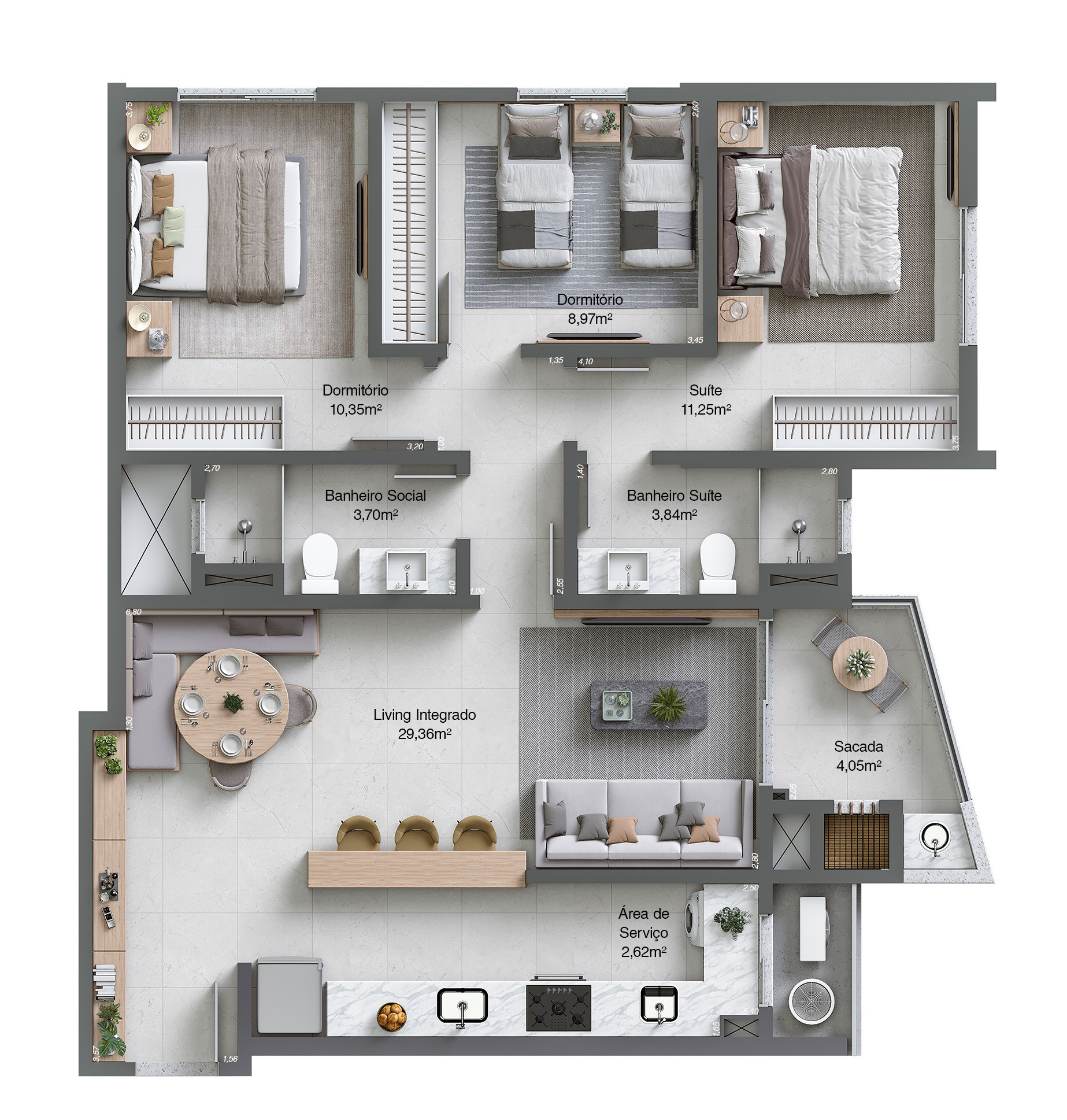 Mar di Nizza Residencial — planta tipo final 01