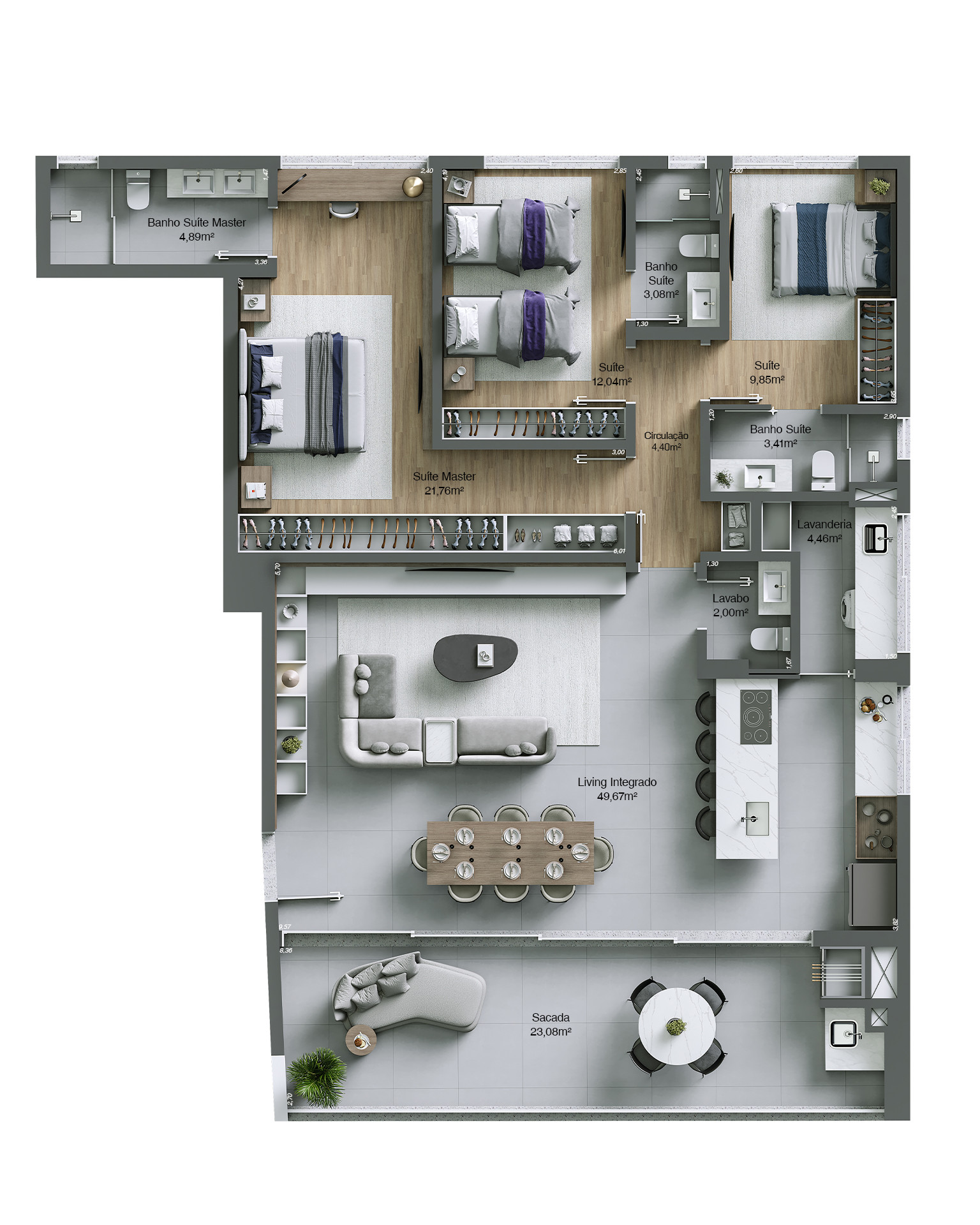 Fidenza Residencial — planta apartamento tipo final 02