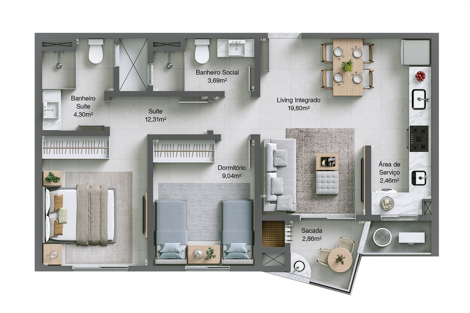 Mar di Nizza Residencial — planta tipo final 03