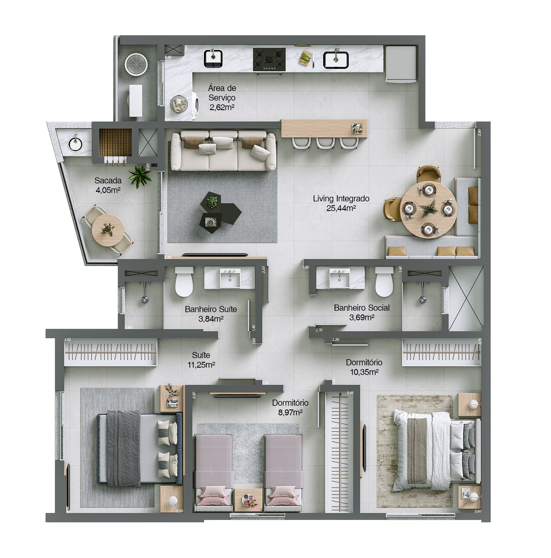 Mar di Nizza Residencial — planta tipo final 04