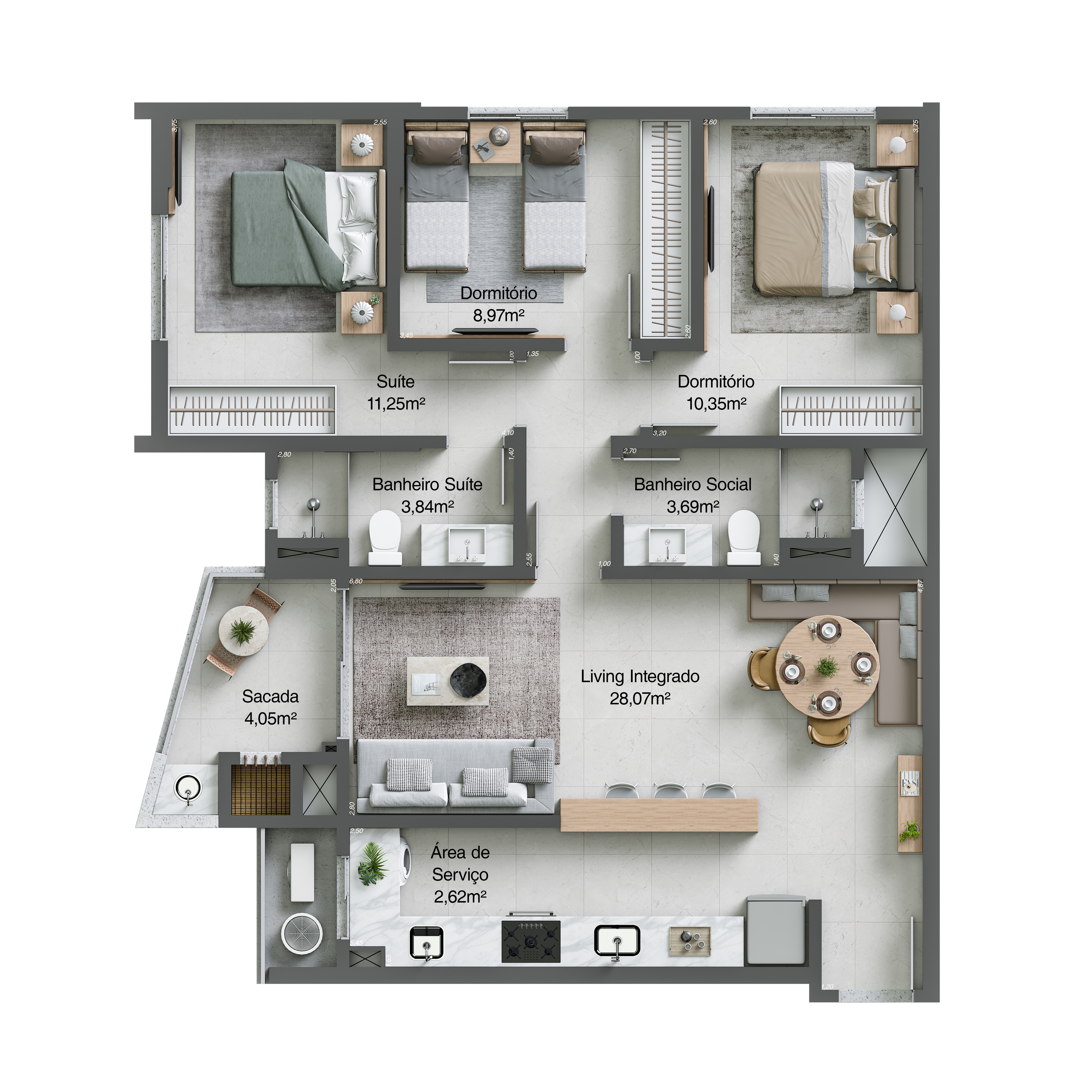 Mar di Nizza Residencial — planta tipo final 05