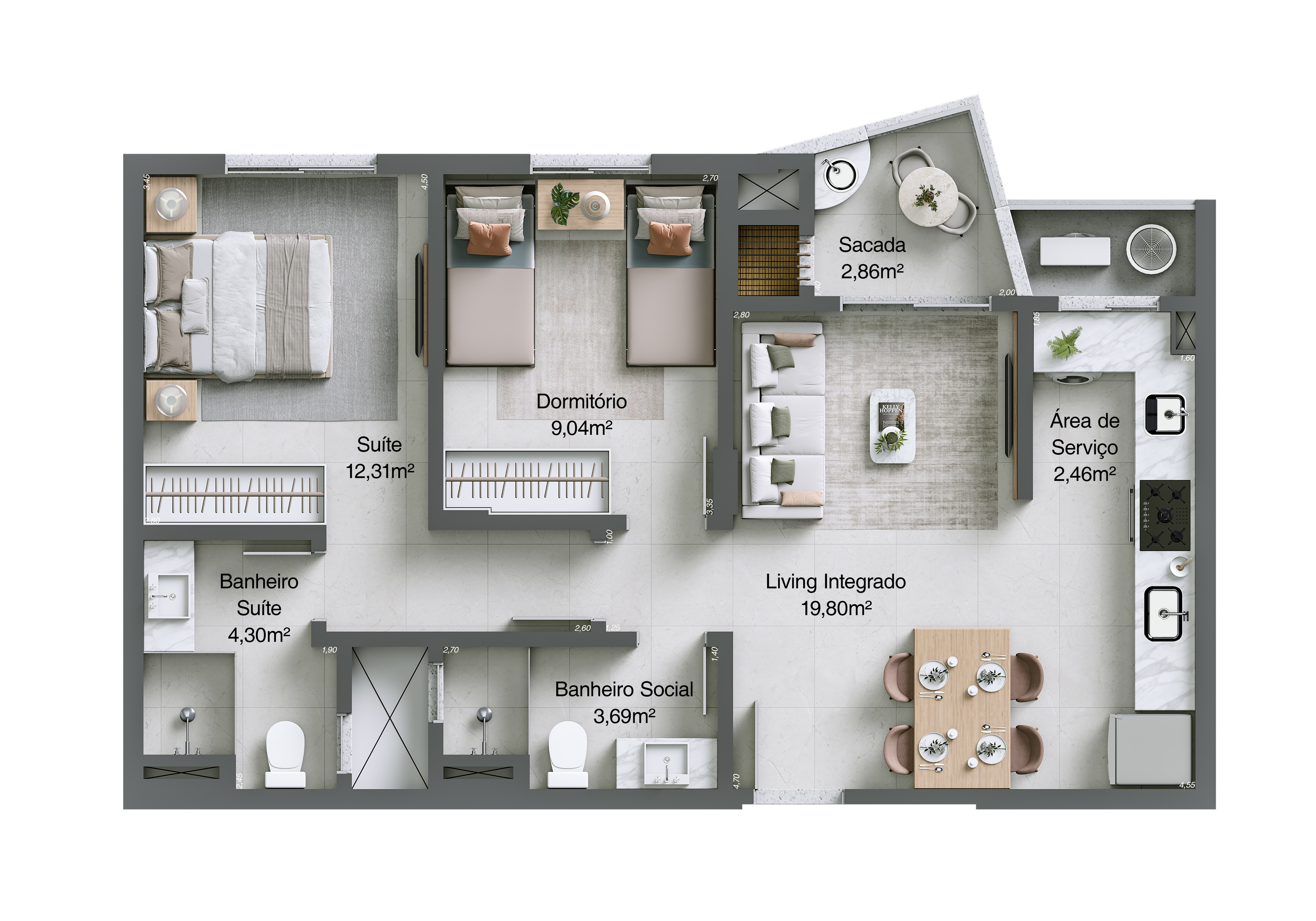 Mar di Nizza Residencial — planta tipo final 06