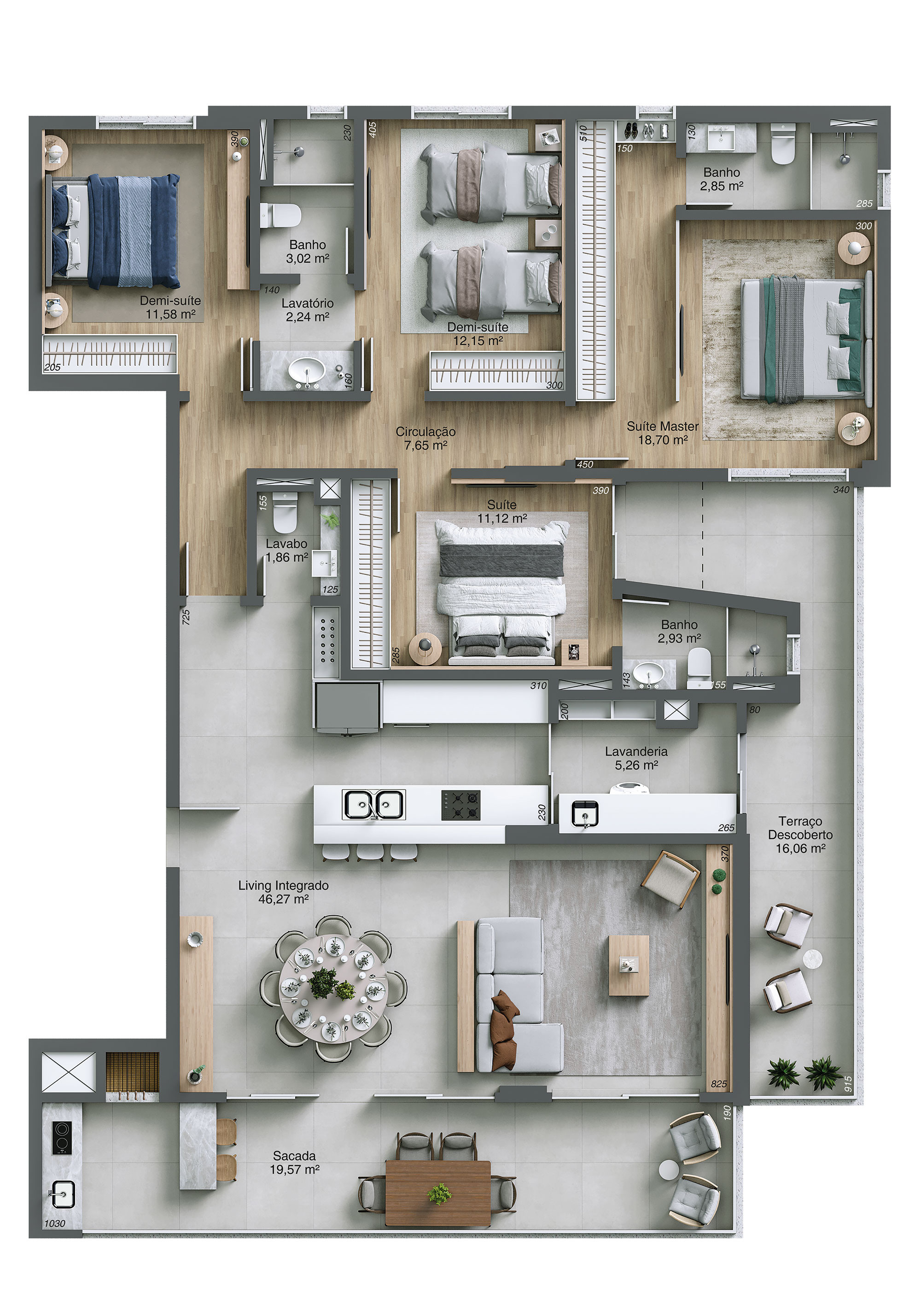 Villammare Residencial — Planta Tipo Terrazzo | Final 01