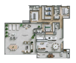 Planta Tipo Terrazzo | Final 02