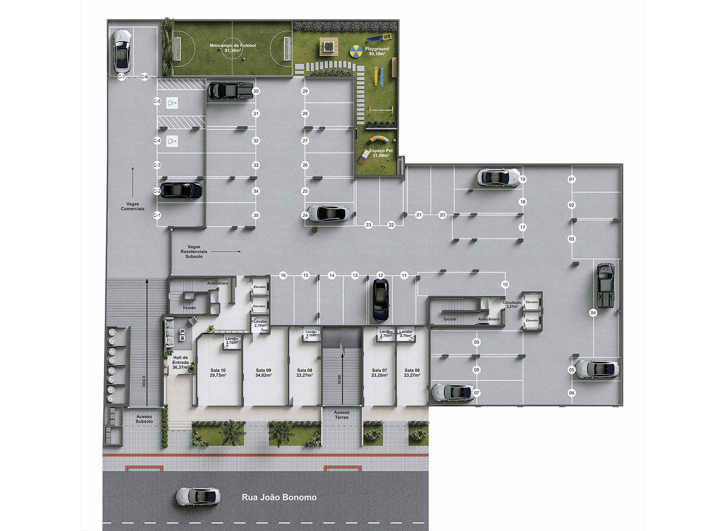 Pianezze Residencial — Subsolo