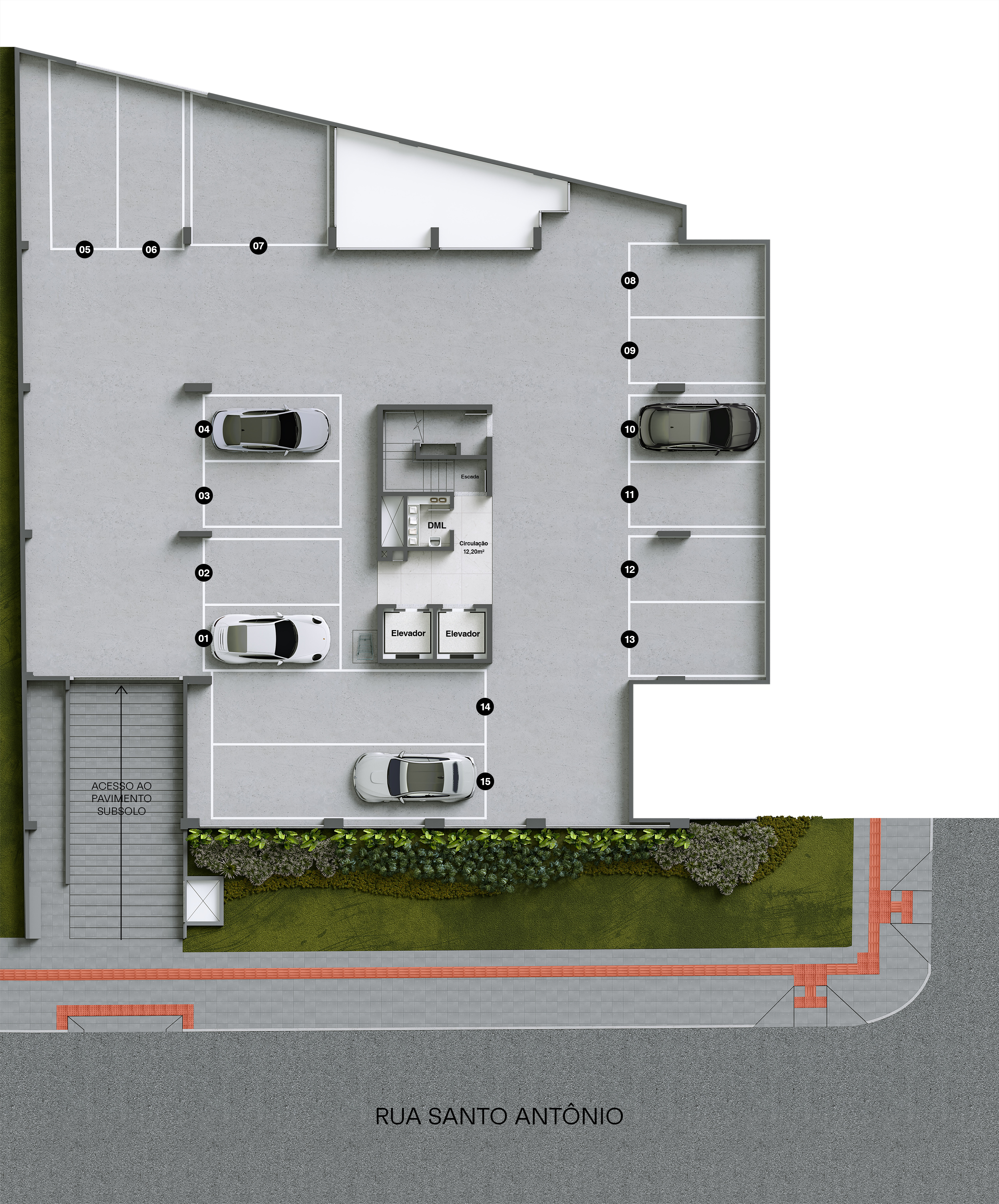 Thiene Residencial — subsolo