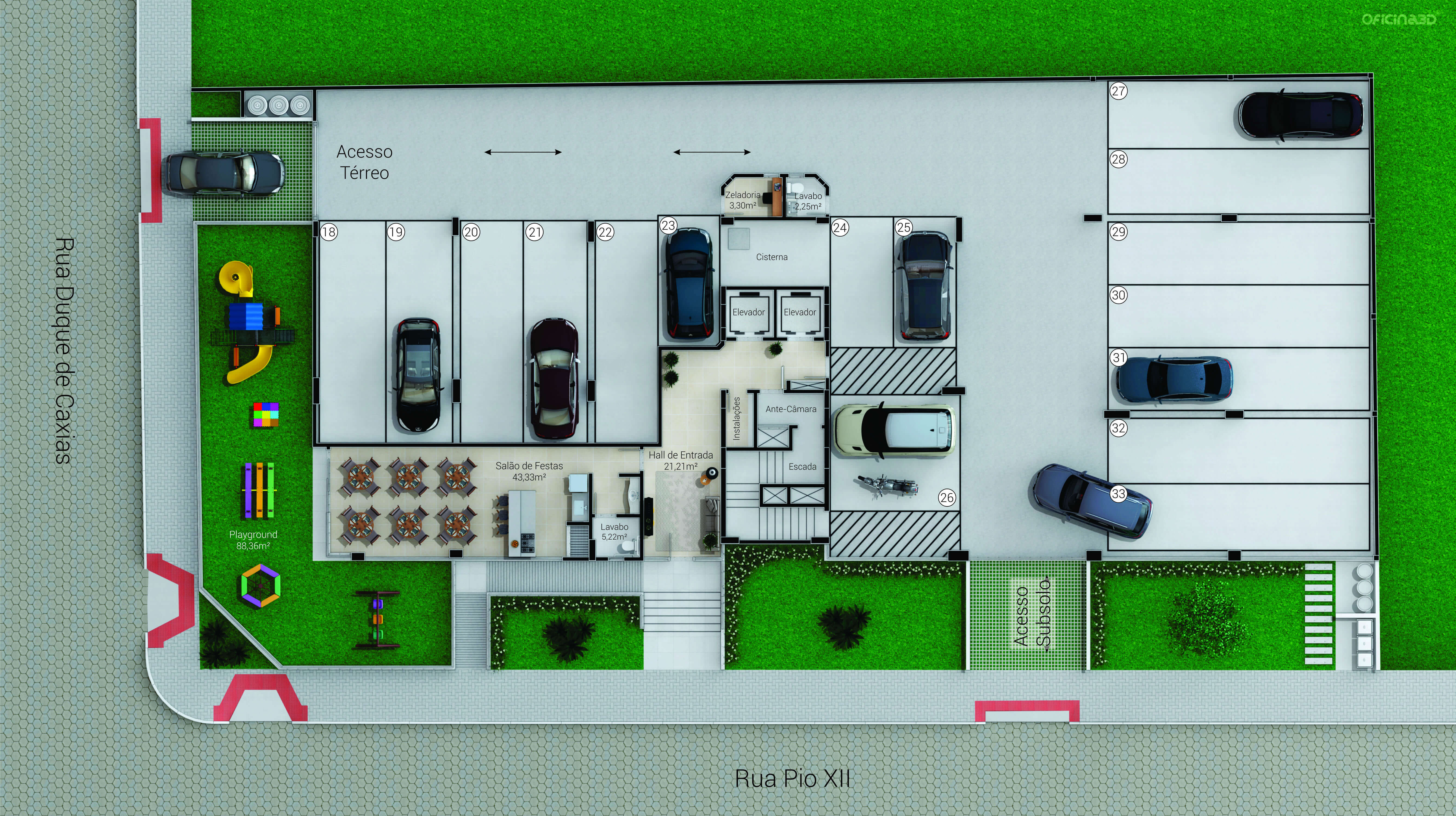 Castellano Residencial — Térreo