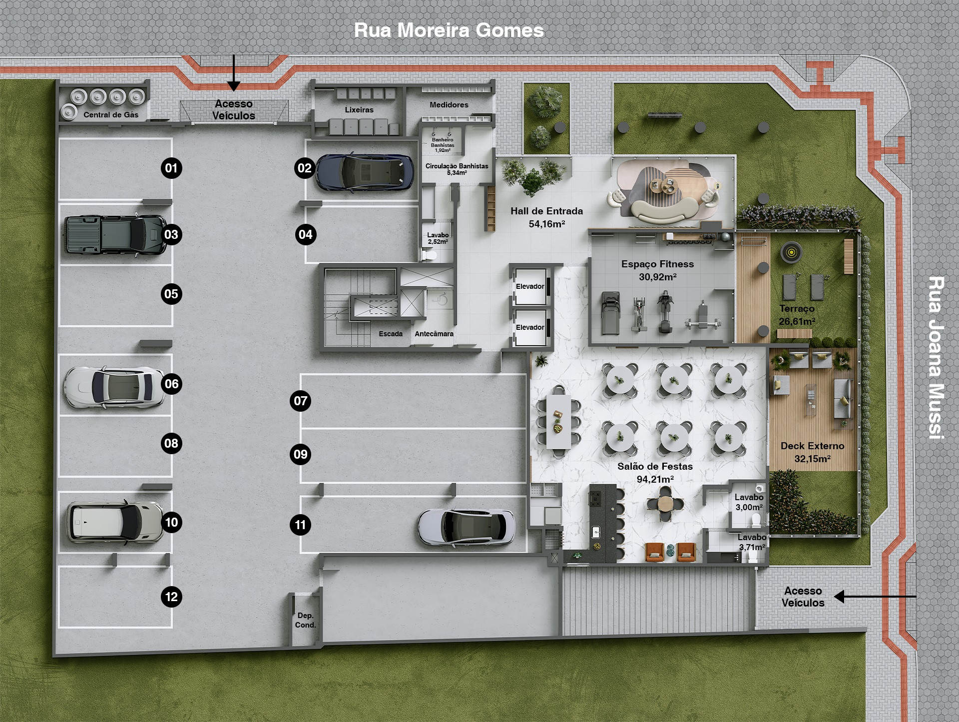 Mar di Nizza Residencial — planta do térreo