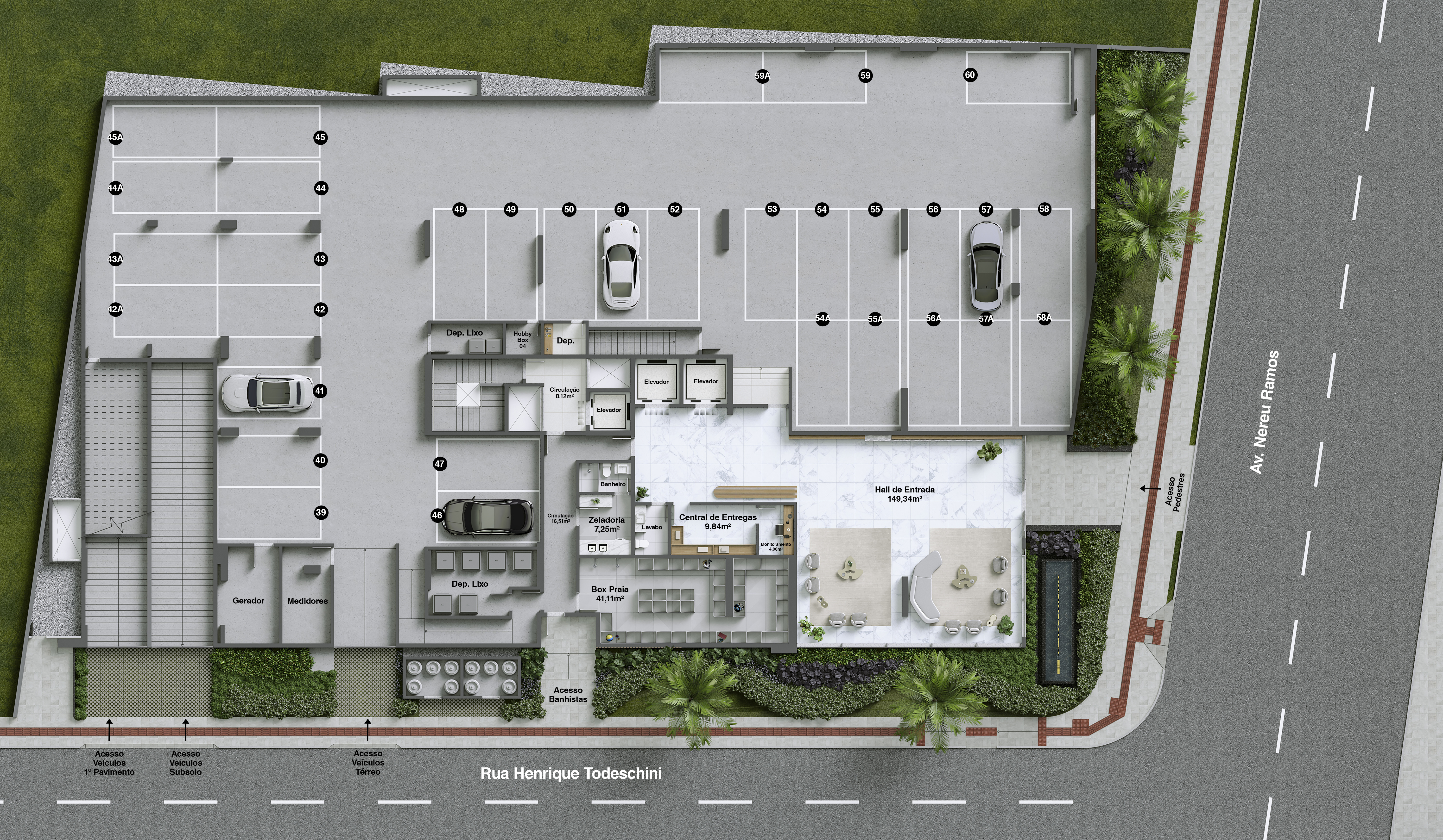 Águas de Marano Residencial — planta do térreo