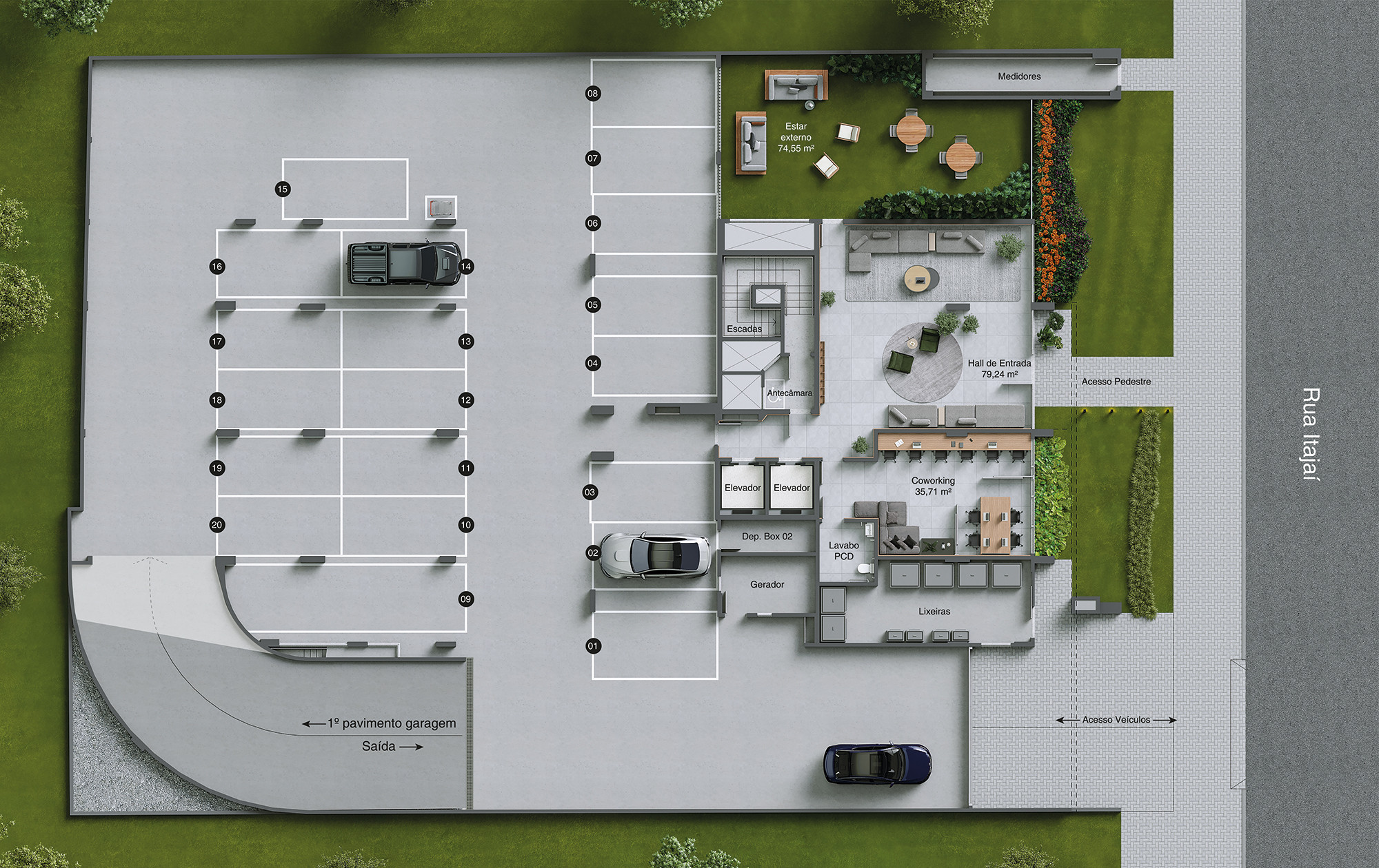 Pineto Residencial — Térreo