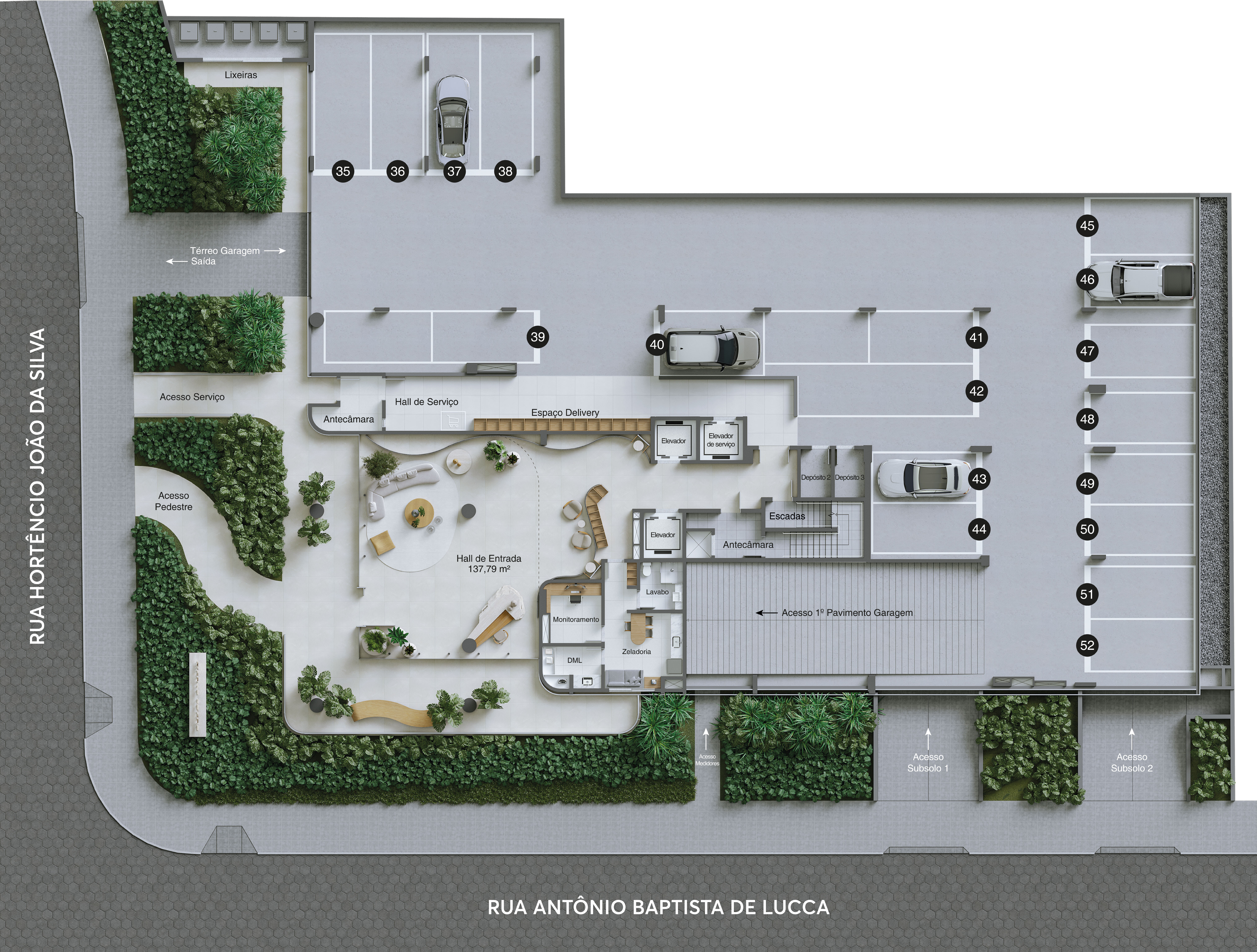 Monte Leone Residencial — planta do térreo