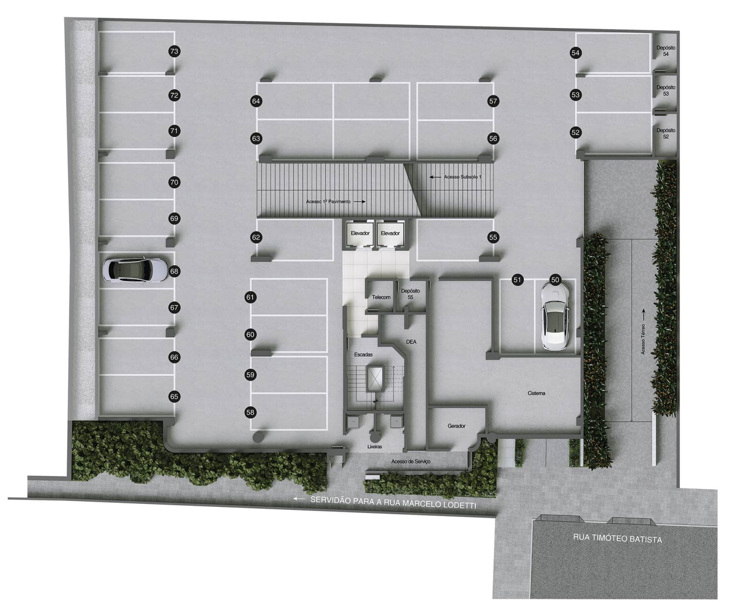 Lavis Residencial — planta do térreo