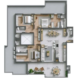 Torre 01 | Planta 502 - Cobertura