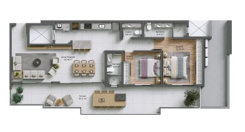 Torre 03 | Planta 601 - Cobertura