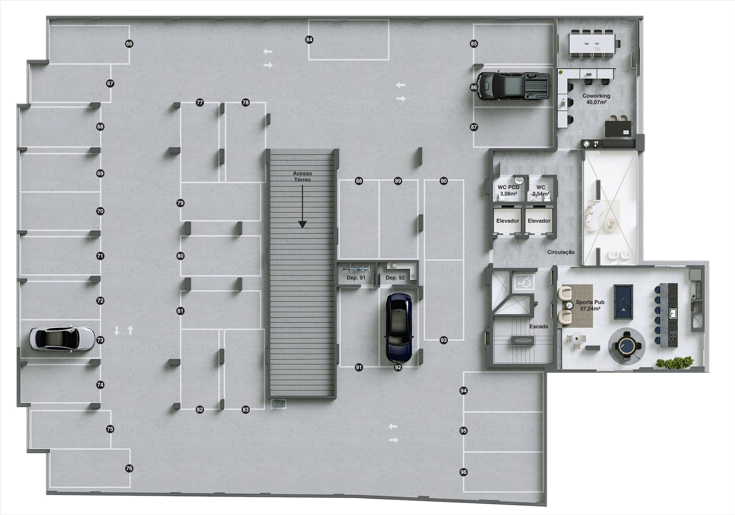 Bellante Residencial — garagem