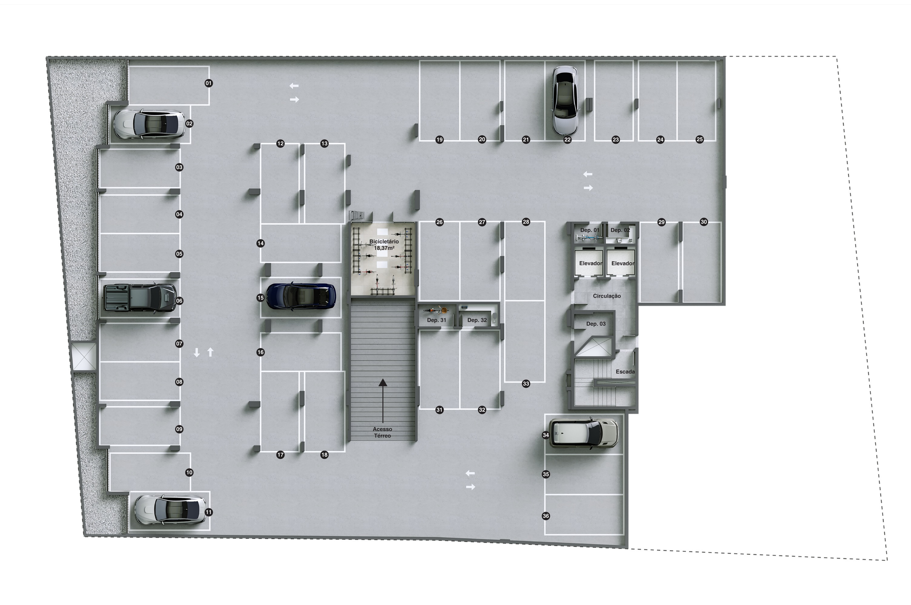 Bellante Residencial — subsolo